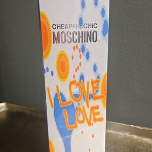 Moschino Cheap and Chic I Love Love Box with Orange and Blue Design